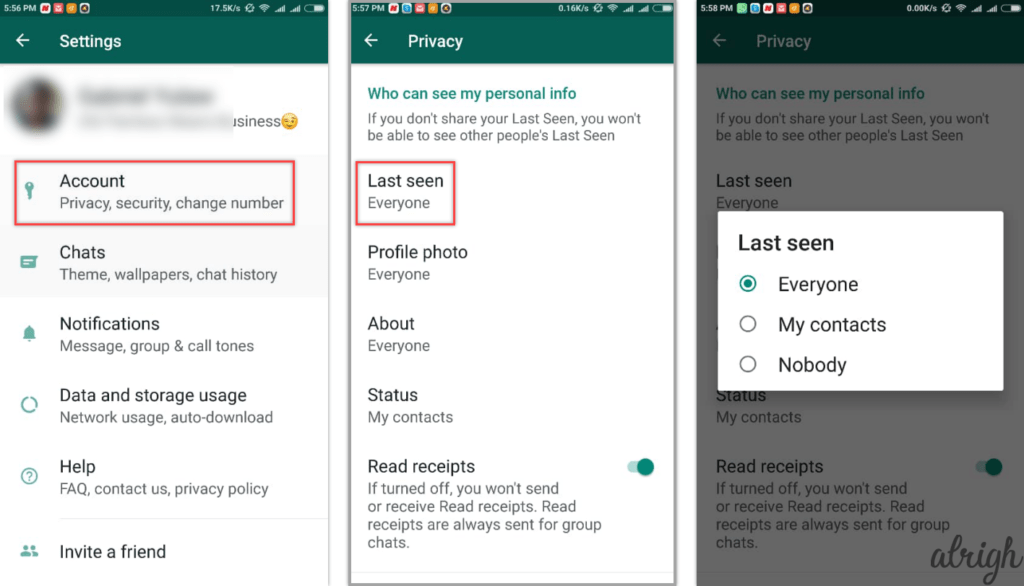 how to hide WhatsApp last seen time