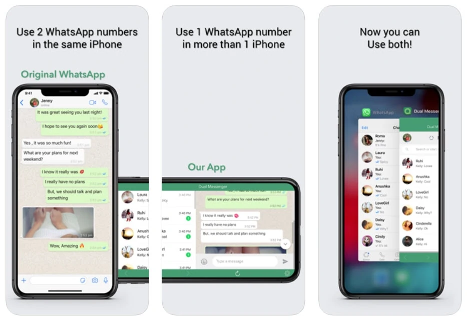 Dual messenger for WhatsApp