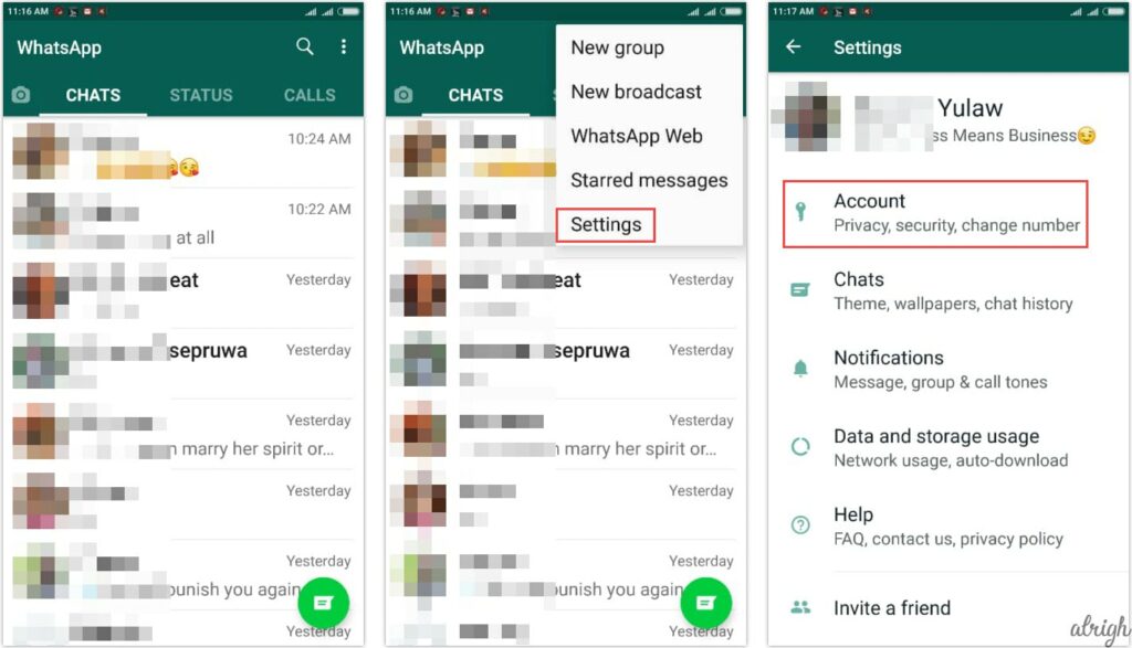 Hide WhatsApp status on your Android phone