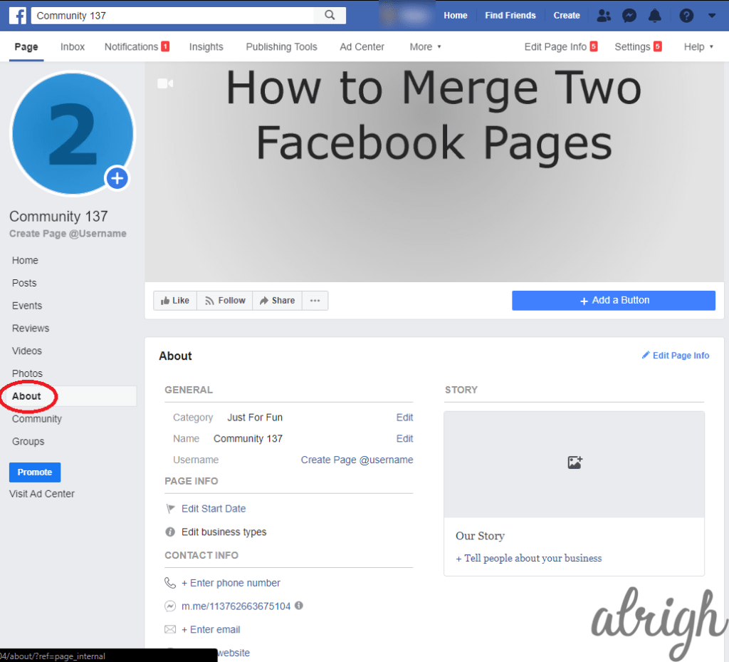 Merging 2 Facebook Pages