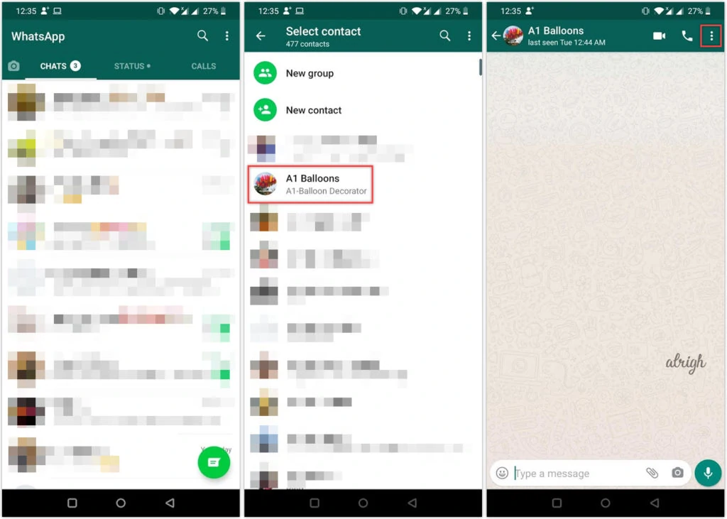 Report spam on WhatsApp for Android