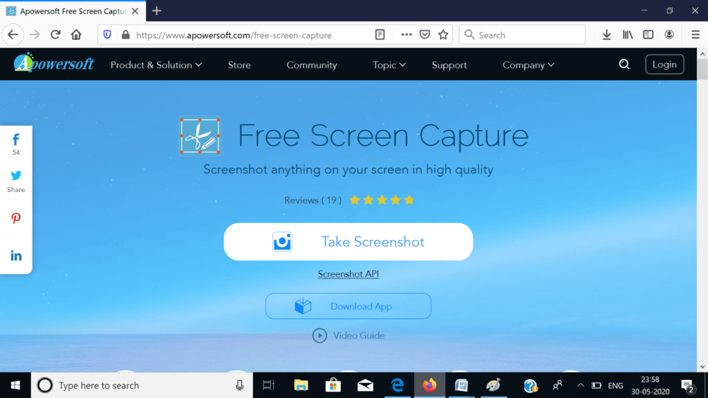 Apowersoft Free Screen Capture