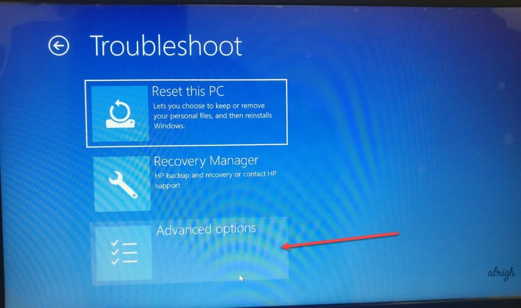 Go to Troubleshoot options, then go to Advanced Options and select UEFI Settings