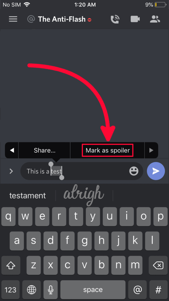 Use Discord Spoiler Tags on iOS 2