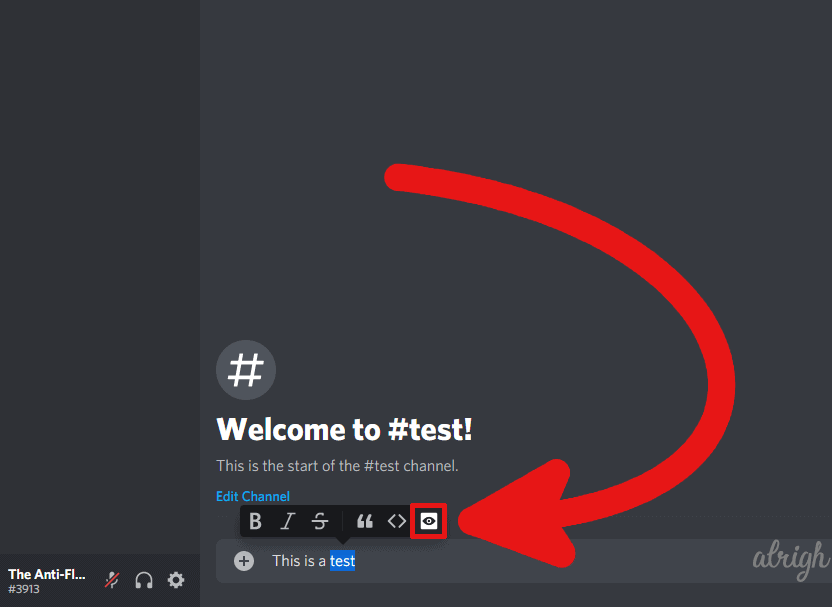 Highlight the text on discord to mark it as a spoiler 2