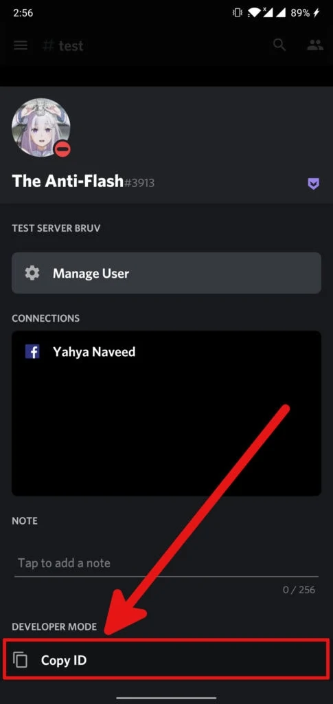Copy Server ID Message Link Android 1