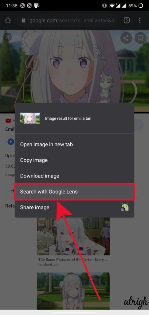 Search Image with Google Lens Chrome Flag