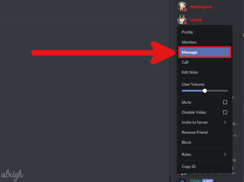 Report the crime on Discord