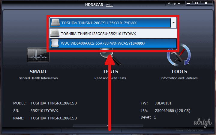 Use HDDScan to Fix CRC Data Error 1