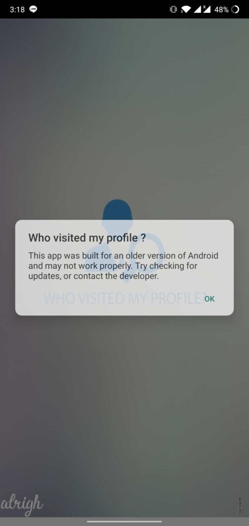 Who viewed my profile - WhatsApp built for older versions of Android