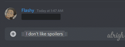 How to mark a message as a spoiler on Discord with the Markdown Syntax