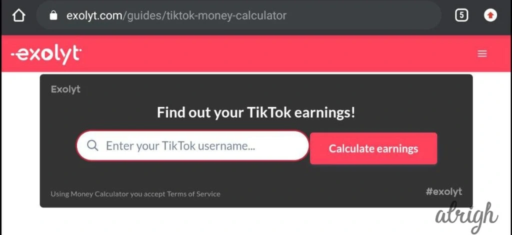 Exolyt TikTok Money Calculator