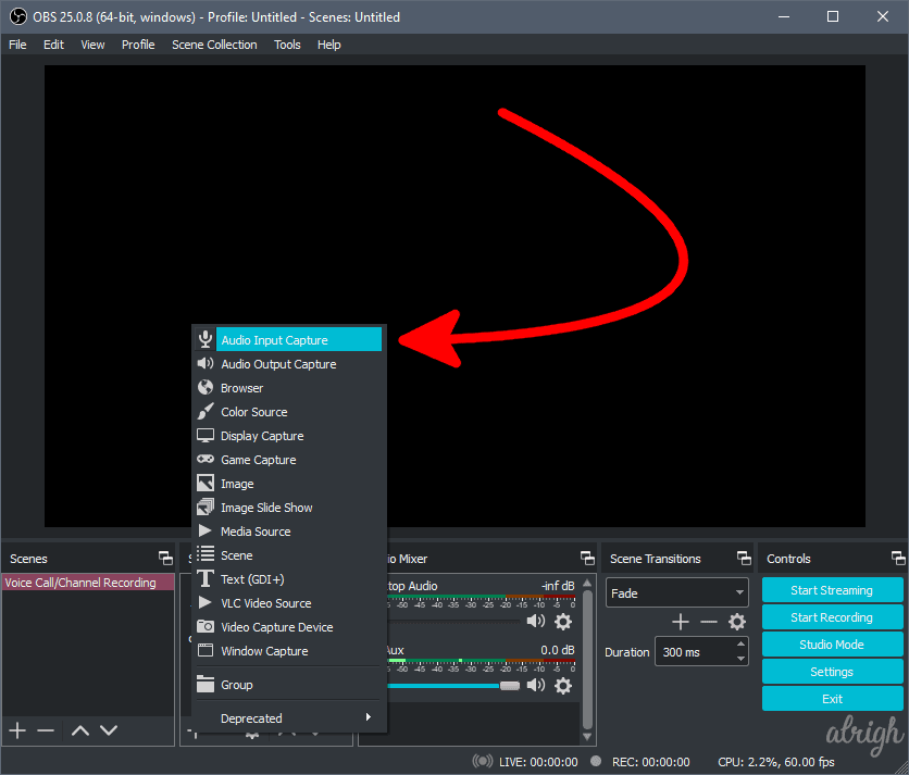 Use OBS To Record Audio On Discord 2