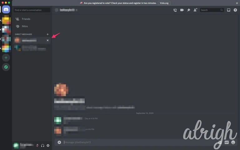 Delete Direct Messages on Discord