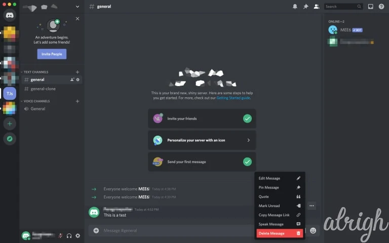 Delete Discord Server Messages Manually