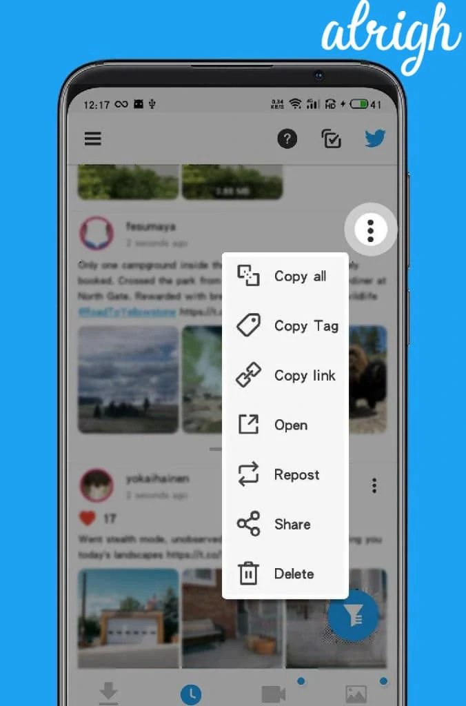 Use Twimate Downloader To Save Twitter GIFs on Android