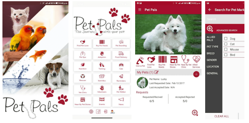 PetPals app on Google play