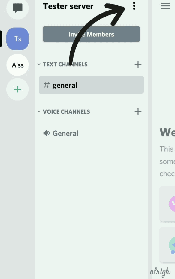 Tap on the three-dot menu in your server to add emotes to your Discord server