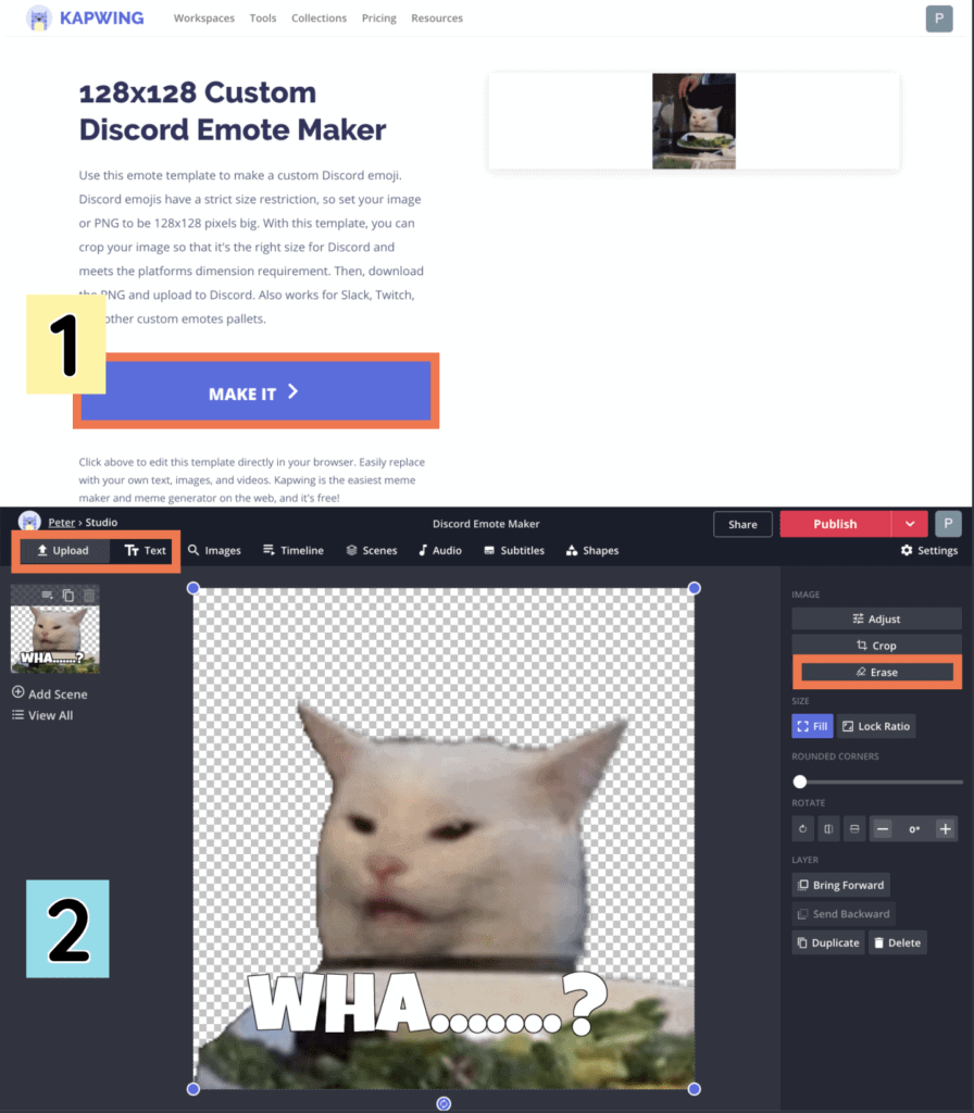 Customize your own Emotes with the Kawping Discord Emote maker. Change text, style, proportion, etc to make the emote which you would add to Discord