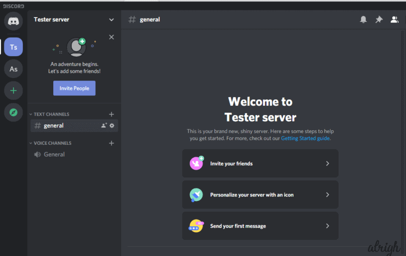 Login to your Discord account and open your required server