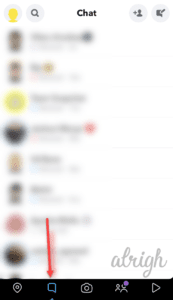 How to view chat list on snapchat