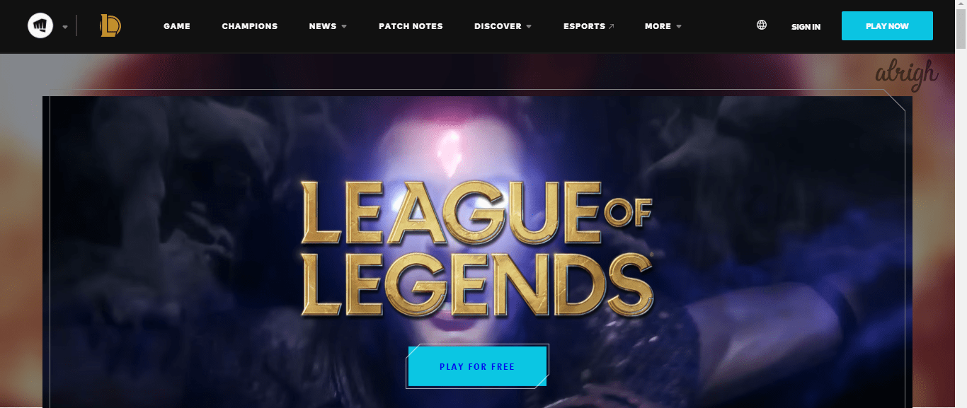League of Legends game
