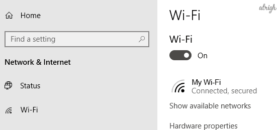 Check your internet connection by checking your Wifi settings on your device.